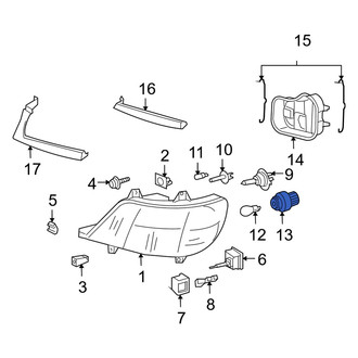 Dodge OE - Front Headlight Socket