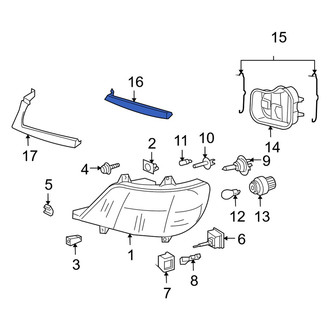 Dodge OE - Left Headlight Seal