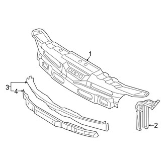 Dodge OE - Radiator Support (Standard Cargo Van / Standard Passenger Van)
