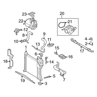 Dodge OE - Cooling - Radiator & Components (Standard Cargo Van / Standard Passenger Van)