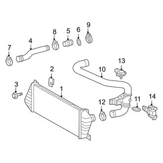 Dodge OE - Cooling - Intercooler (Cab & Chassis / Standard Cargo Van / Standard Passenger Van)