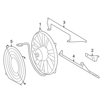 Dodge OE - Air Conditioner & Heater - Condenser Fan (Standard Cargo Van / Standard Passenger Van)