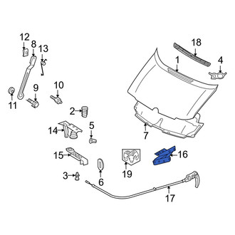 Dodge OE - Front Left Hood Hinge