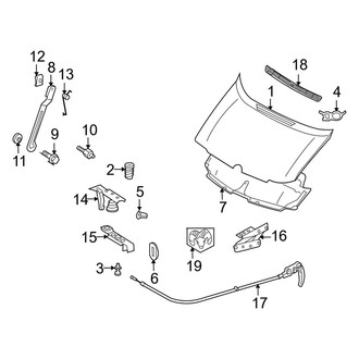 Dodge OE - Hood & Components (Standard Cargo Van / Standard Passenger Van)