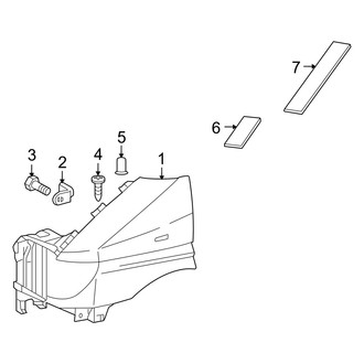 Dodge OE - Fender & Components (Standard Cargo Van / Standard Passenger Van)