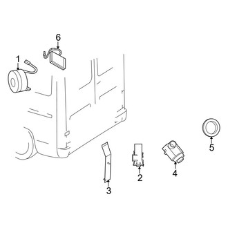 Dodge OE - Electrical Components (Reverse Sensing System), (Cab & Chassis / Standard Cargo Van / Standard Passenger Van)