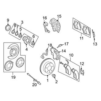 Dodge OE - Front Suspension - Brake Components