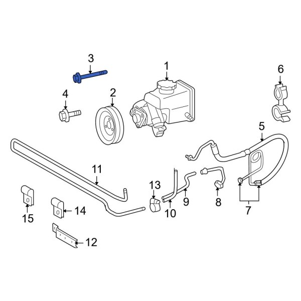 Power Steering Pump Pulley Bolt