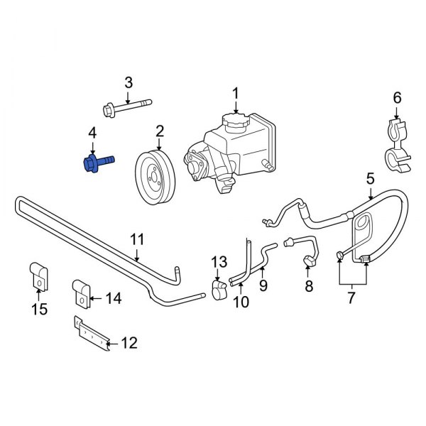 Power Steering Pump Pulley Bolt