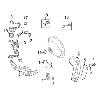 Dodge OE - Steering Column - Shroud, Switches & Levers