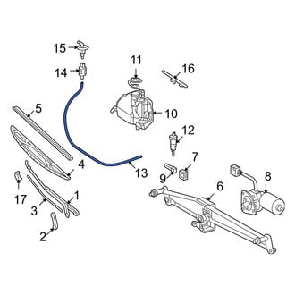 Dodge OE - Front Windshield Washer Hose