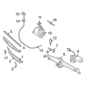 Dodge OE - Windshield - Wiper & Washer Components (Standard Cargo Van / Standard Passenger Van)