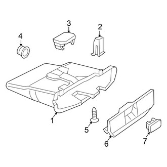 Dodge OE - Instrument Panel - Glove Box (Standard Cargo Van / Standard Passenger Van)