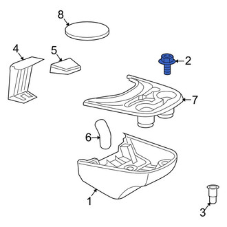 Dodge OE - Spare Tire Carrier Screw