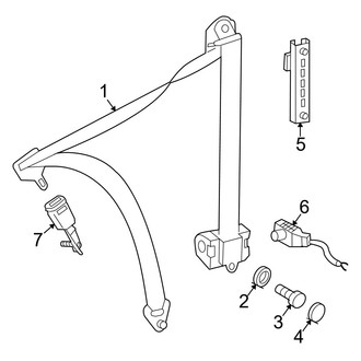 Dodge OE - Restraint Systems - Front Seat Belts (Standard Cargo Van / Standard Passenger Van)