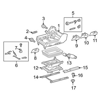 Dodge OE - Seats & Tracks - Tracks & Components (Standard Cargo Van / Standard Passenger Van)