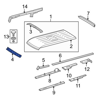 Dodge OE - Front Roof Header Panel