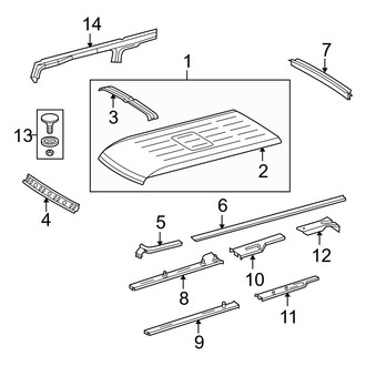 Dodge OE - Roof & Components (W/O High Roof), (118.0" Wheelbase)