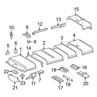 Dodge OE - Roof - Interior Trim (W/O High Roof), (Standard Cargo Van / Standard Passenger Van 118.0" Wheelbase)