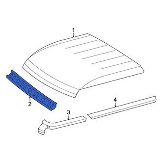 Dodge OE - Front Roof Header Panel