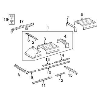 Dodge OE - Roof & Components (With High Roof), (Standard Cargo Van / Standard Passenger Van 158.0" Wheelbase)