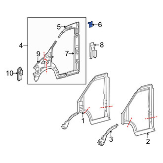 Dodge OE - Inner Roof Side Rail Bracket