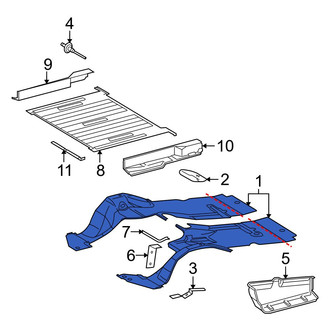 Dodge OE - Front Right Floor Pan