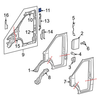 Dodge OE - Inner Roof Side Rail Bracket
