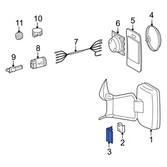 Dodge OE - Door Mirror Clamp