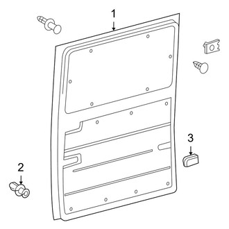 Dodge OE - Side Loading Door - Interior Trim (Cab & Chassis / Standard Cargo Van / Standard Passenger Van)