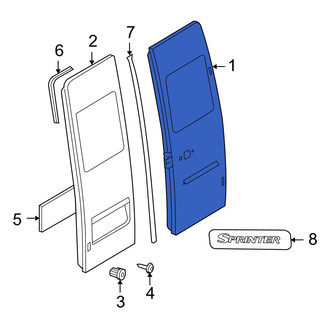 Dodge OE - Rear Right Door Shell