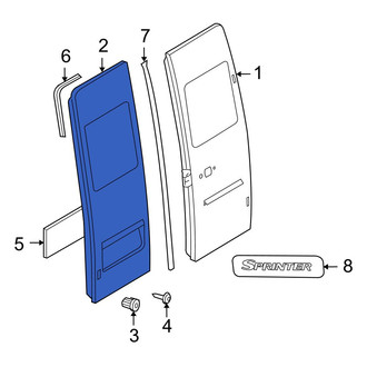 Dodge OE - Rear Left Door Shell