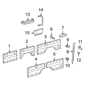 Dodge OE - Side Panel - Interior Trim (Left Side), (Standard Passenger Van 118.0" / 140.0" Wheelbase)
