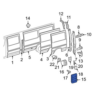 Dodge OE - Left Quarter Panel Vent