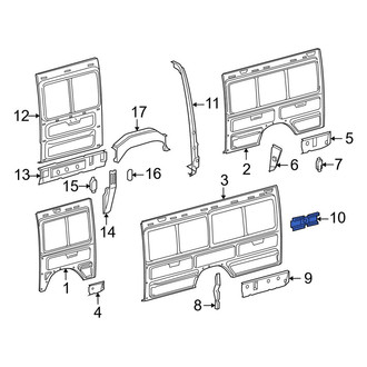 Dodge OE - Left Quarter Panel Reinforcement
