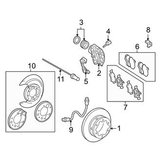 Dodge OE - Rear Suspension - Brake Components (272 mm)