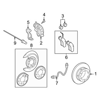 Dodge OE - Rear Suspension - Brake Components (285 mm)