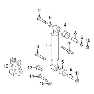 Dodge OE - Rear Suspension - Shocks & Components (W/O Heavy Duty), (Standard Cargo Van / Standard Passenger Van)