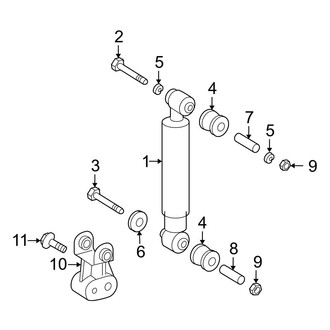 Dodge OE - Rear Suspension - Shocks & Components (With Heavy Duty), (Standard Cargo Van / Standard Passenger Van)