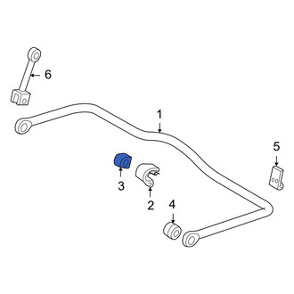 Dodge OE - Rear Inner Suspension Stabilizer Bar Bushing