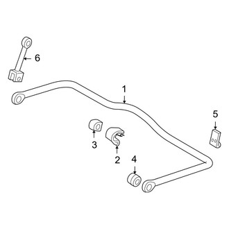 Dodge OE - Rear Suspension - Stabilizer Bar & Components (W/O Heavy Duty), (Standard Cargo Van / Standard Passenger Van)