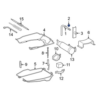 Dodge OE - Rear Lower Seat Belt Lap and Shoulder Belt Washer