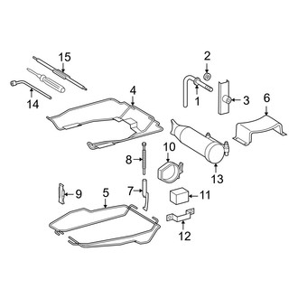 Dodge OE - Rear Body & Floor - Spare Tire Carrier (Standard Cargo Van / Standard Passenger Van)