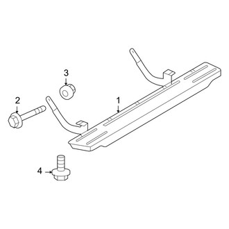 Dodge OE - Rear Bumper - Step Assembly (Narrow), (Standard Cargo Van / Standard Passenger Van)