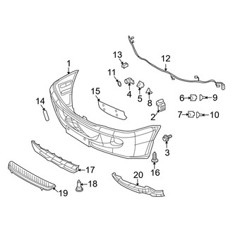 Dodge OE - Front Bumper - Bumper & Components (Extended Cargo Van / Standard Cargo Van / Standard Passenger Van)