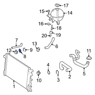 Dodge OE - Radiator Coolant Hose Seal
