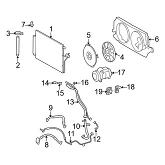Dodge OE - Air Conditioner & Heater - Condenser, Compressor & Lines