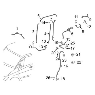 Dodge OE - Air Conditioner & Heater - Rear A/C Lines