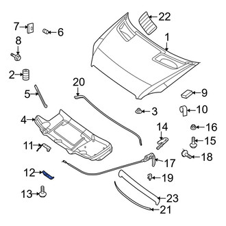 Dodge OE - Front Lower Hood Latch