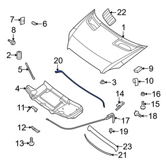 Dodge OE - Front Upper Hood Seal